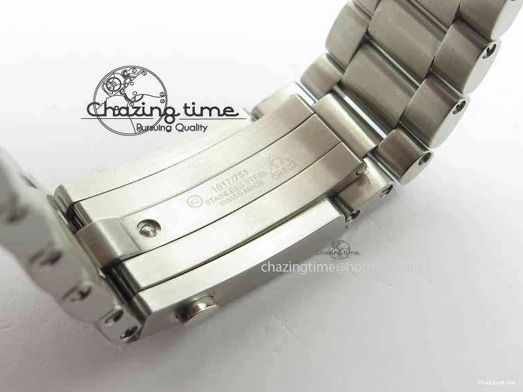 0320 Sophisticated Planet Ocean Master Chronometer Chrono SS OM 1:1 Best Edition Orange On SS Bracelet A 8156